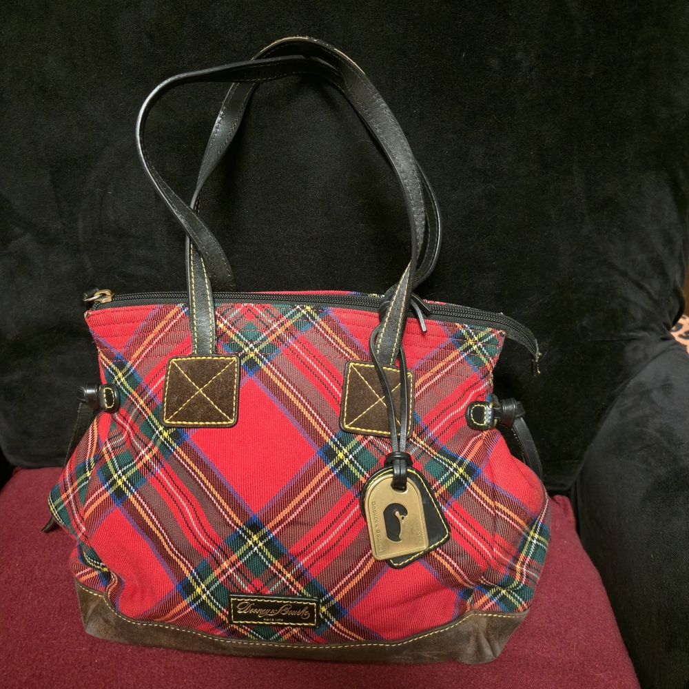 Dooney & Bourke Red Plaid Satchel